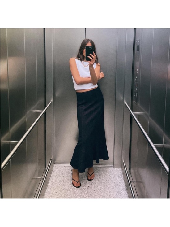 Zara Dresses & Skirts - Denim Maxi Skirt - Women